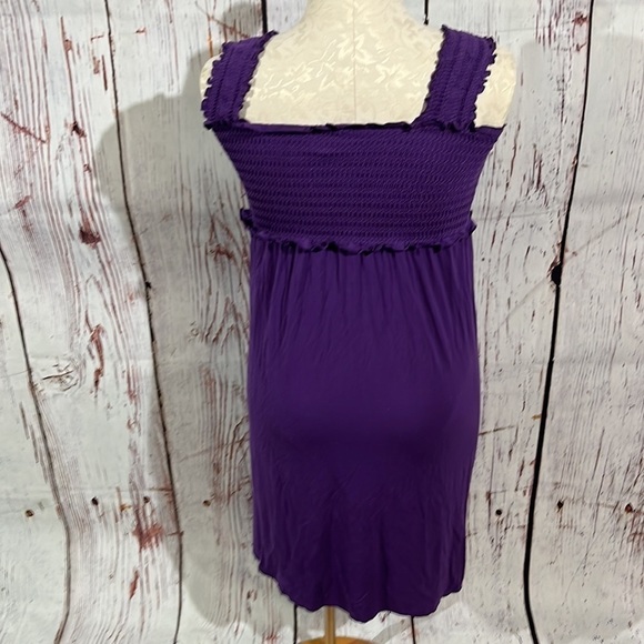MILK Nursing wear purple dress size small . - Picture 4 of 9